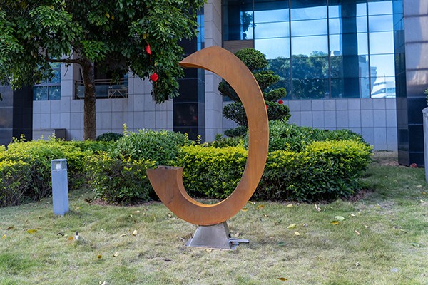 Corten Steel Fountain Sculpture For Gardens